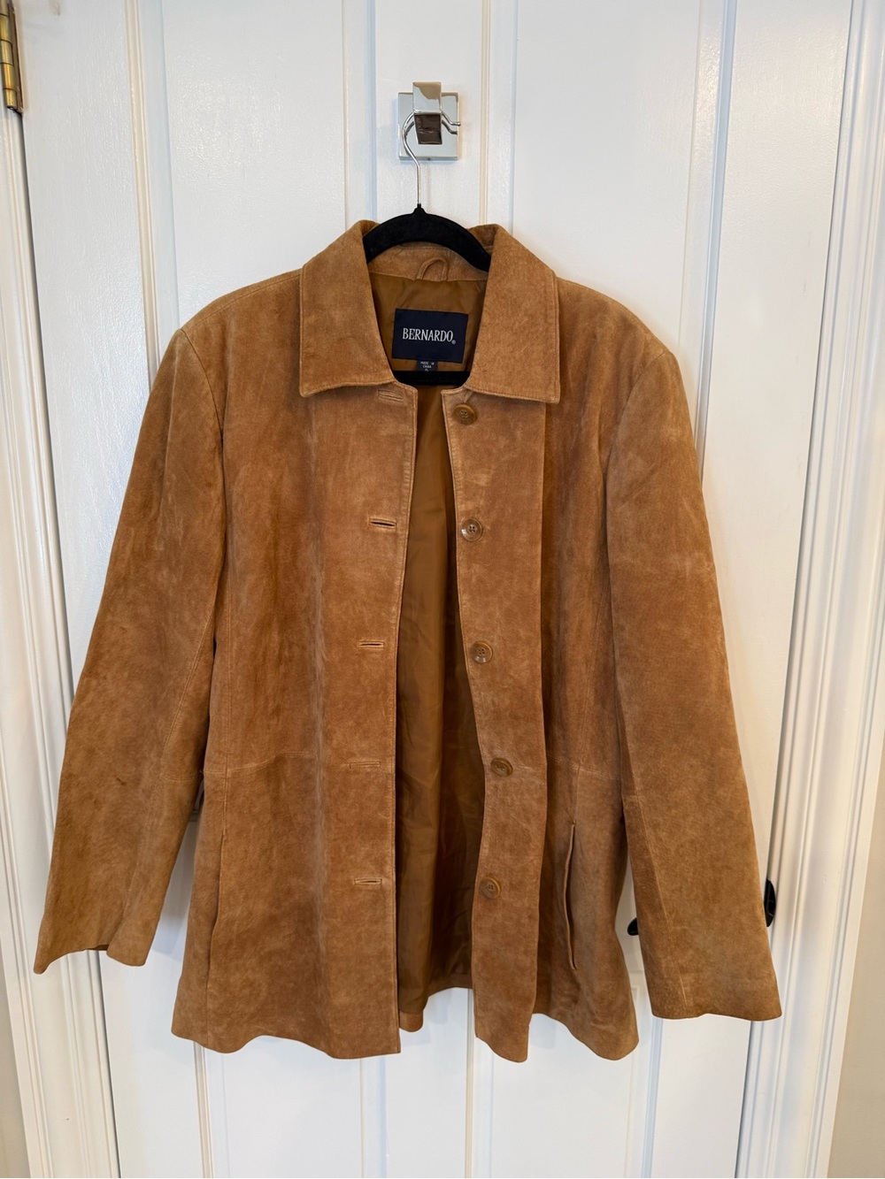 Bernardo Vintage Leather Jacket in Camel Brown